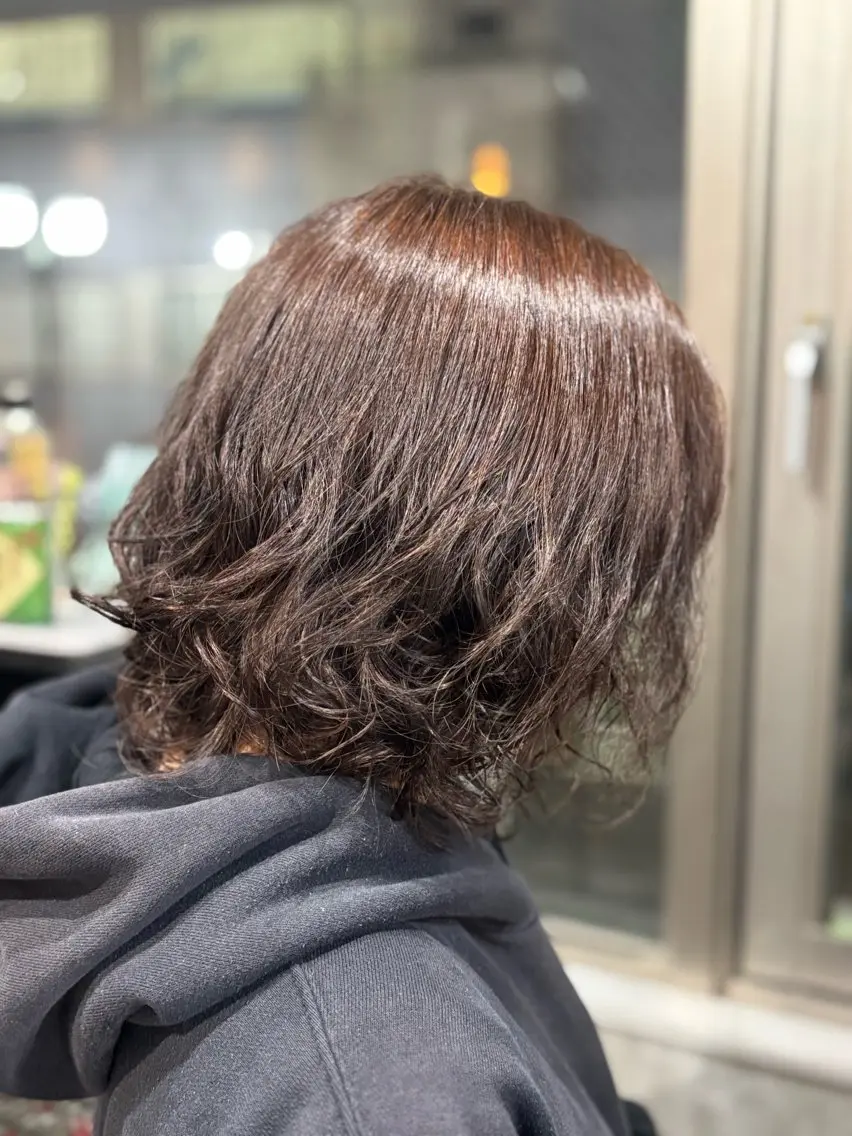 ミディアム ヘアカラー トリートメント GO GOOD.髪質 改善艶カラー小宮拓海のヘアスタイル