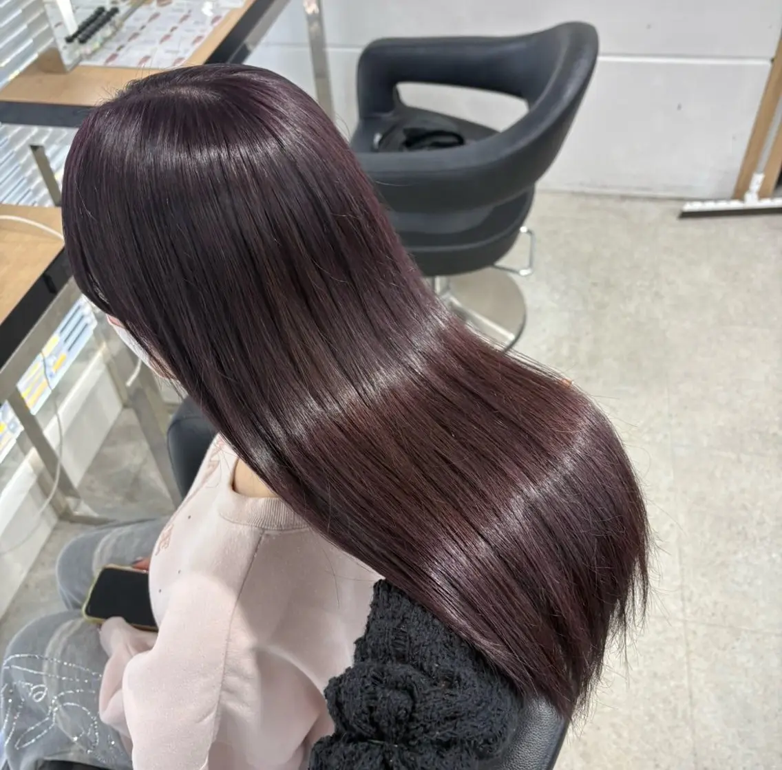 ロング ヘアカラー miku/ラベンダー 透明感カラー🪻❤︎のヘアスタイル