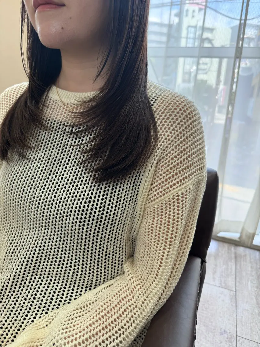ロング カラー 髪質改善 レイヤーカット カット ヘアカラー トリートメント 新越谷noble店長 松本拓也▶◀*.のヘアスタイル