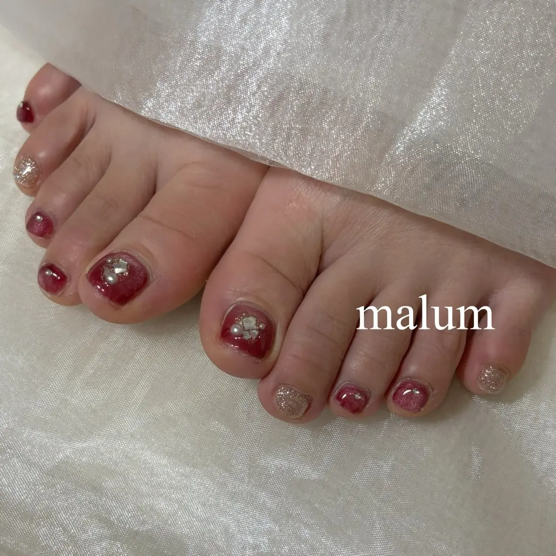 ネイル フットネイル malum nailのネイルデザイン