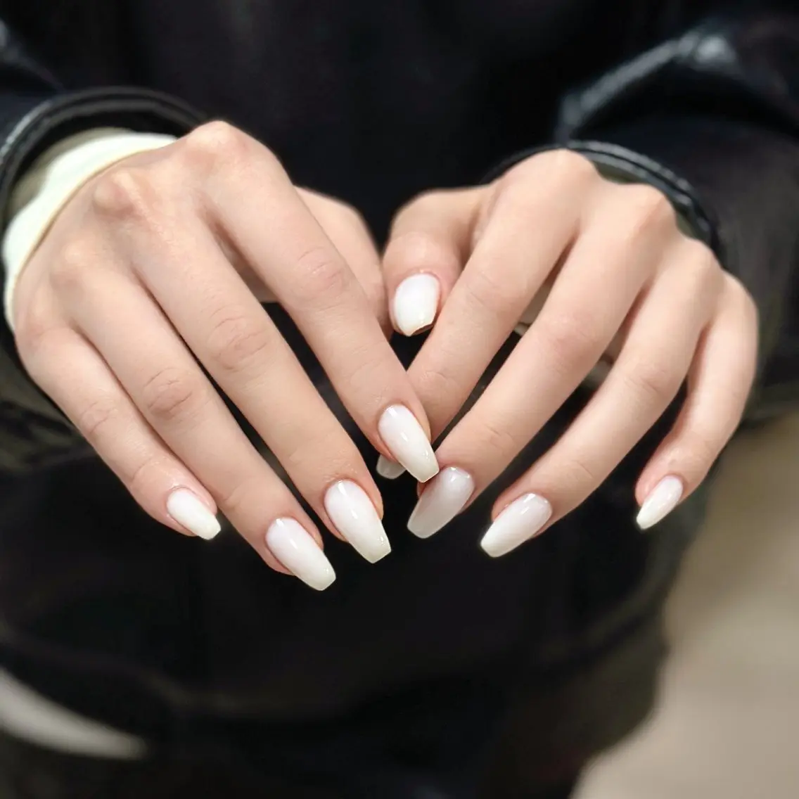 ネイル アートネイル オーロラネイル チークネイル フレンチネイル ガラスフレンチ 🎀🎀YooLi Nail Salonのネイルデザイン