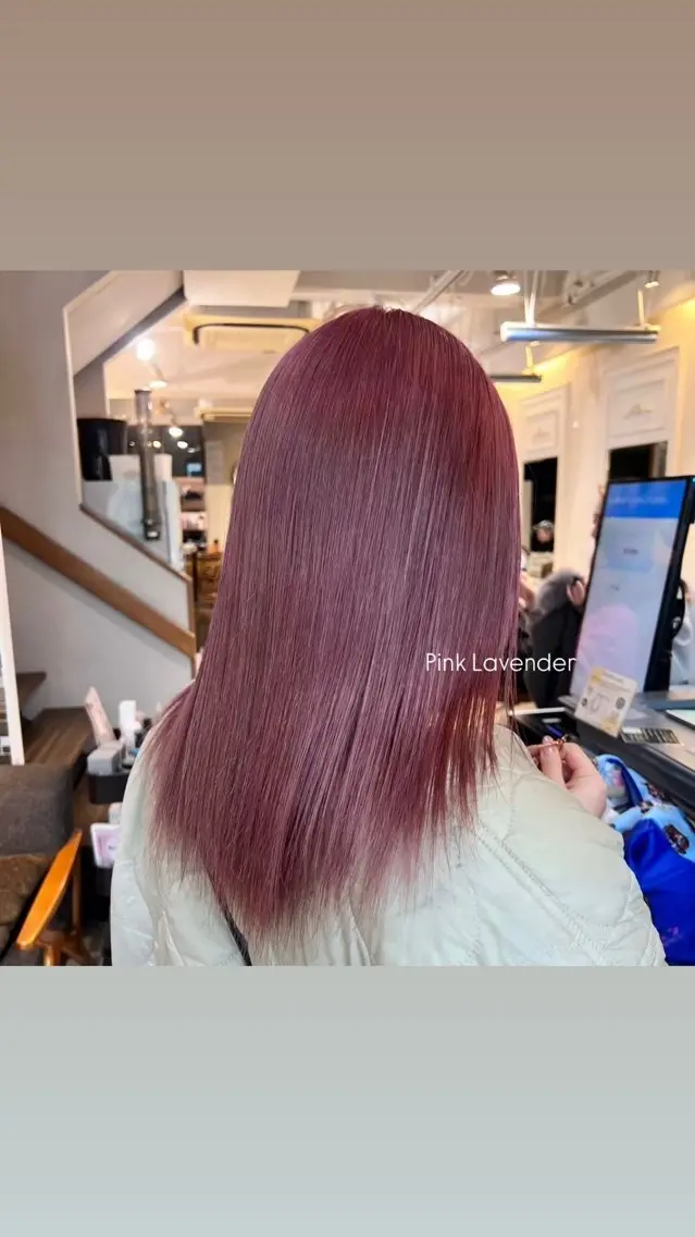 カラー 透明感カラー ラベンダーカラー ピンクカラー ヘアカラー 🎀 RINKA🎀 /縮毛矯正/艶カラーのヘアスタイル