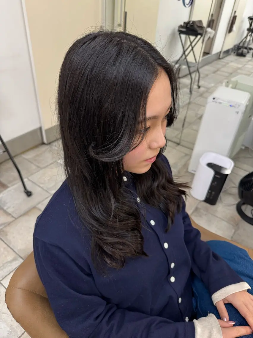 ロング カット トリートメント 🍒透明感カラー/ 艶カラー/さくら🍒のヘアスタイル