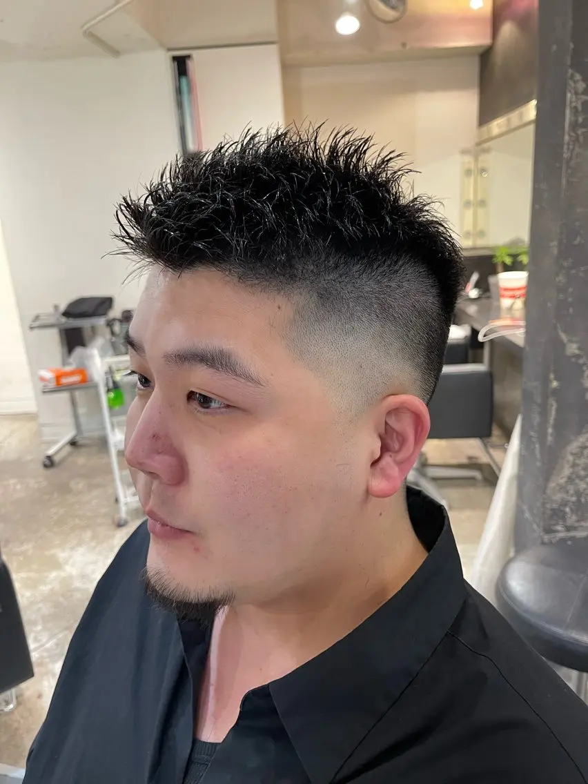 メンズ スパイキーショート 刈り上げ カット ヘアセット WELLY TO KYOメンズカットのヘアスタイル