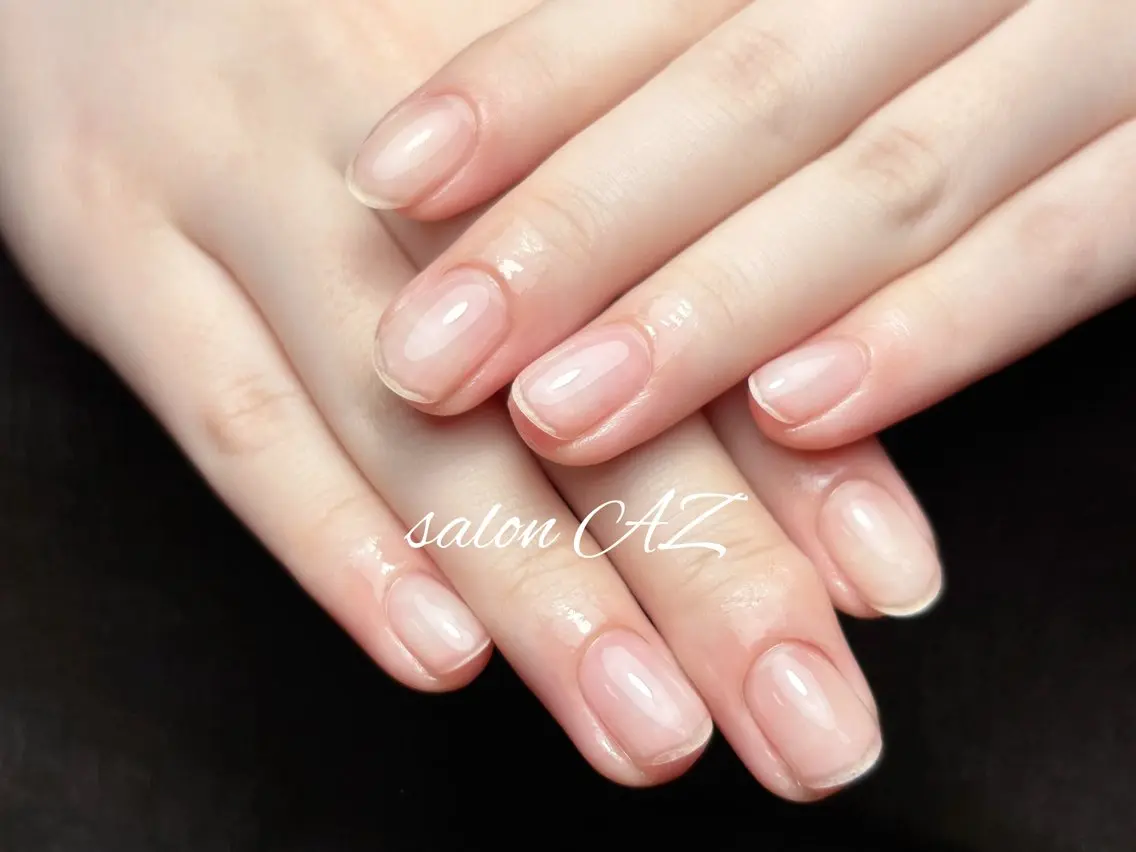 ネイル クリアネイル ジェルネイル salon AZのネイルデザイン