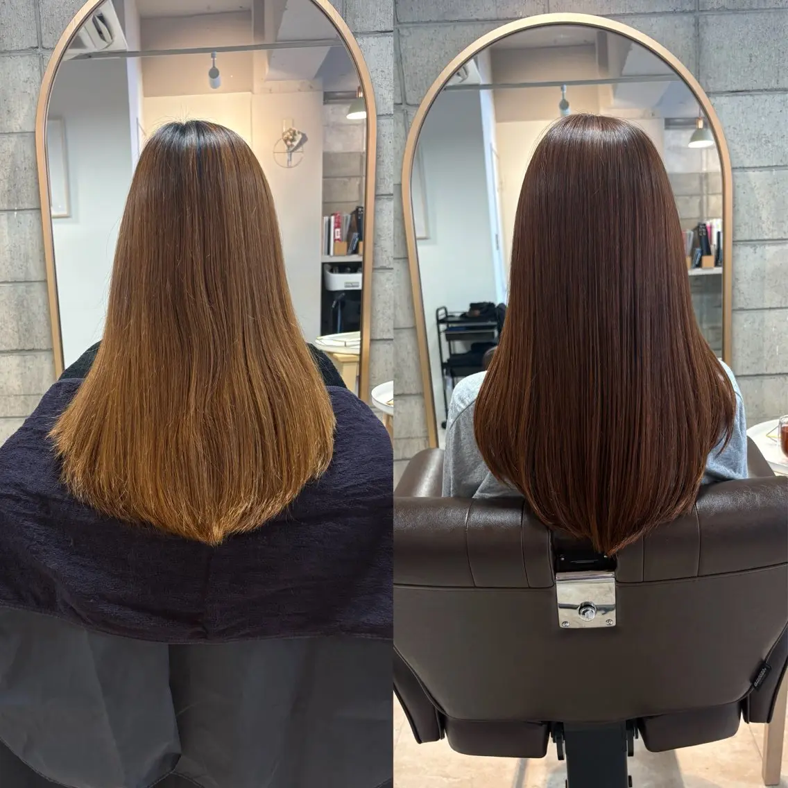 ロング カット ヘアカラー トリートメント 中村 潮音のヘアスタイル