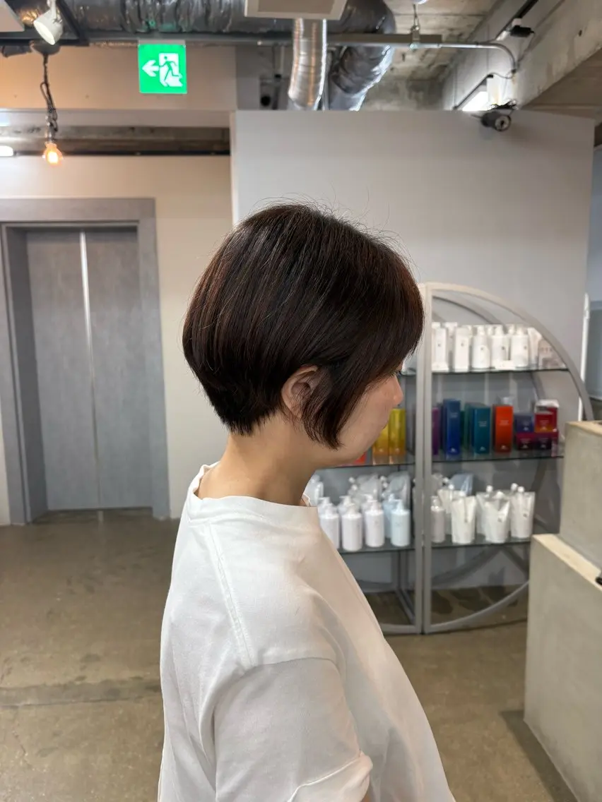 ショート ショートヘア ニシタニ コハルのヘアスタイル