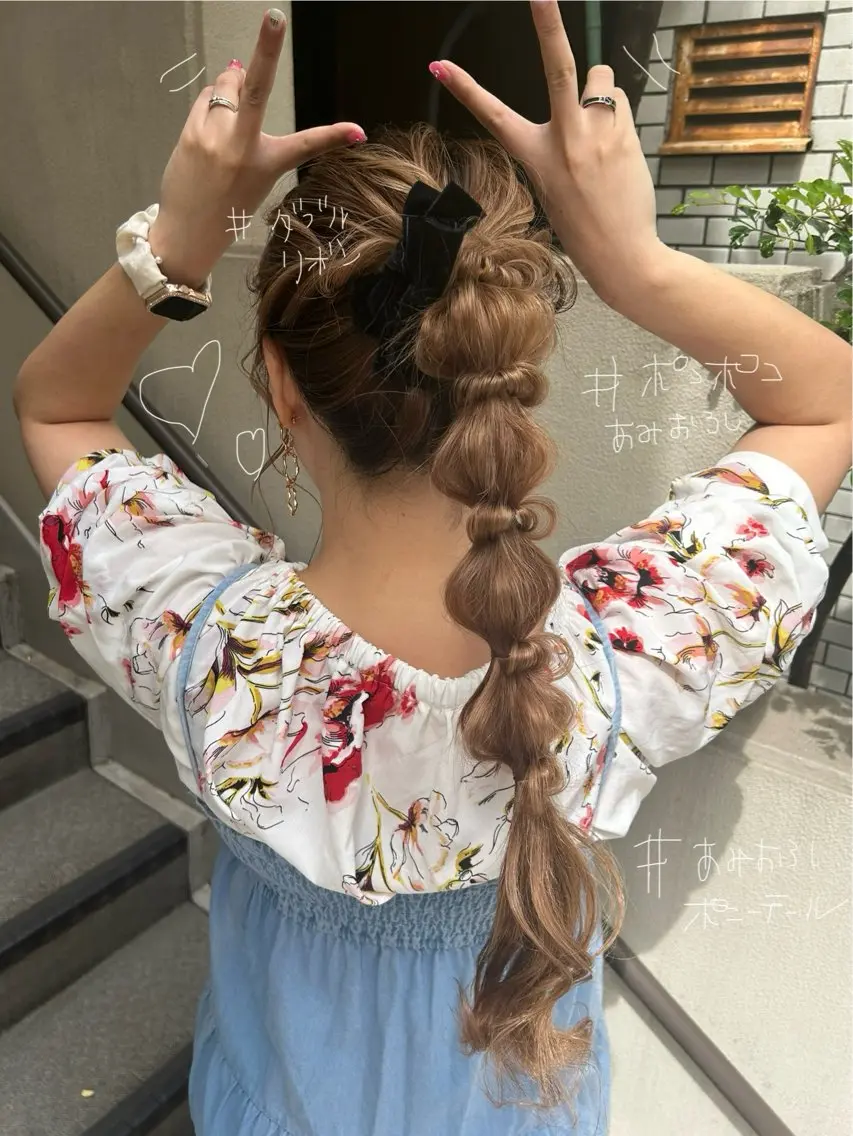 ロング ヘアアレンジ ポニーテール ヘアセット SHANTi 飯塚 ヘアセット/髪質改善のヘアスタイル