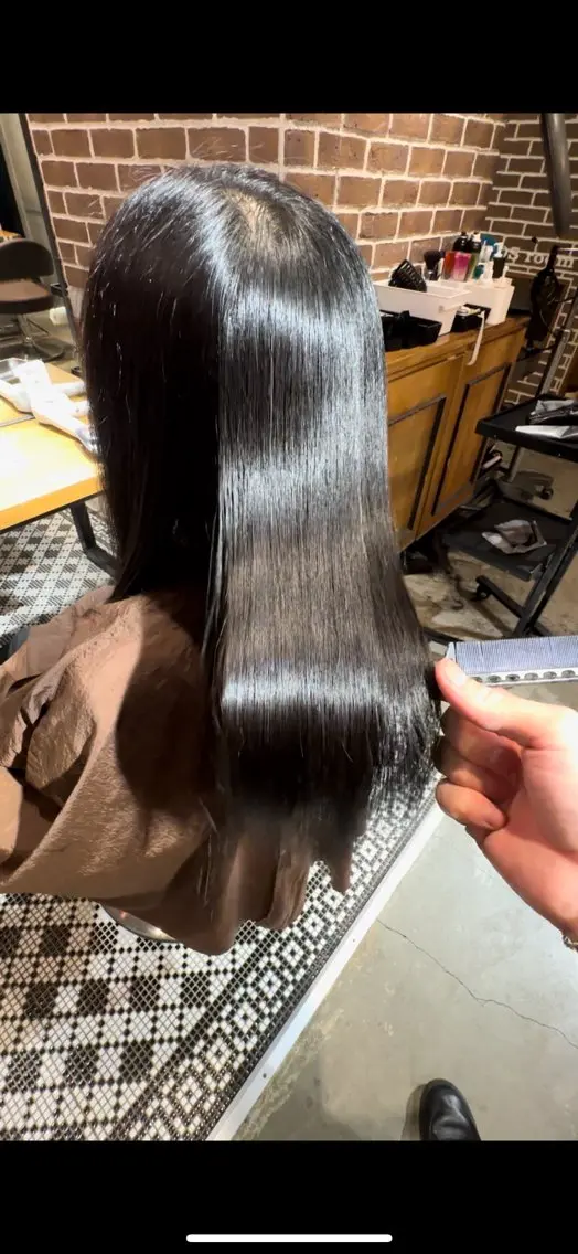 ロング パーマ 髪質改善 ストレートパーマ カット 縮毛矯正 トリートメント 髪質改善 すずきひじりのヘアスタイル