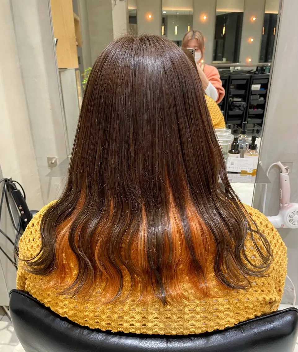 ロング カラー ヘアアレンジ 艶髪/レイヤーカット 🐣misakiのヘアスタイル