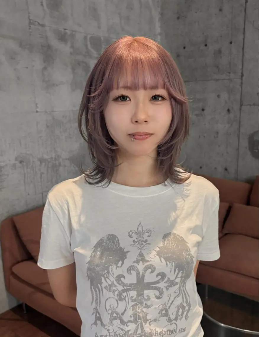 ミディアム カラー ヘアカラー 【sica】 チナのヘアスタイル