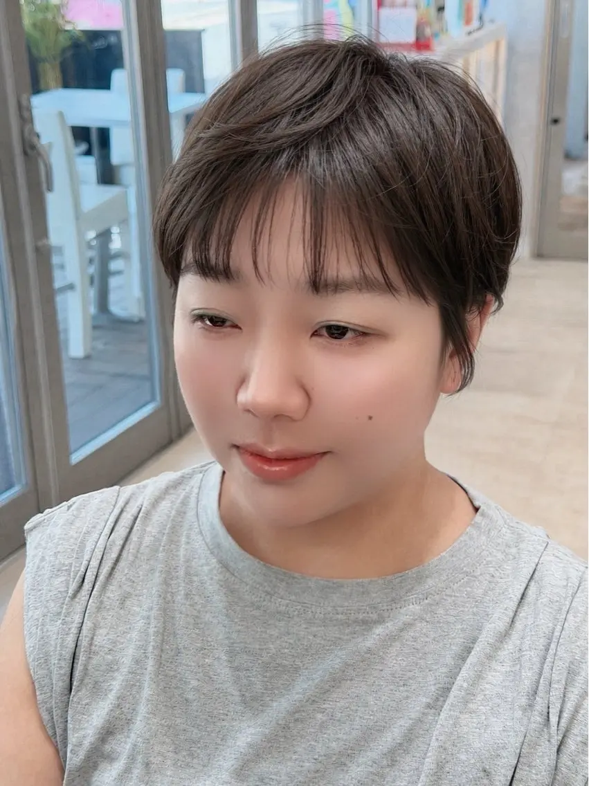 ショート ショートヘア カット 関口 知佳のヘアスタイル