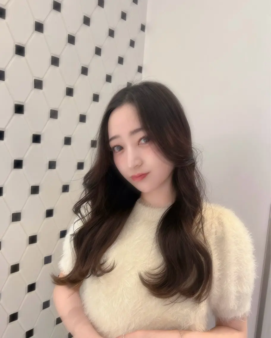 ロング カラー パーマ ヘアアレンジ ヘアカラー トリートメント 顔周り/透明感/銀座 🩵rinoのヘアスタイル