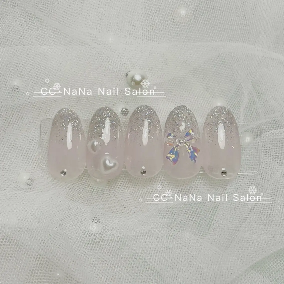 ネイル 春ネイル ハンドネイル 💎CC・NaNa 韓国風ネイル🌙Cのネイルデザイン