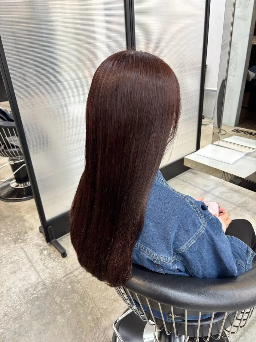 ロング カラー ブラウンカラー ココアブラウン 🌷艶感カラー🌷 富施 優花のヘアスタイル