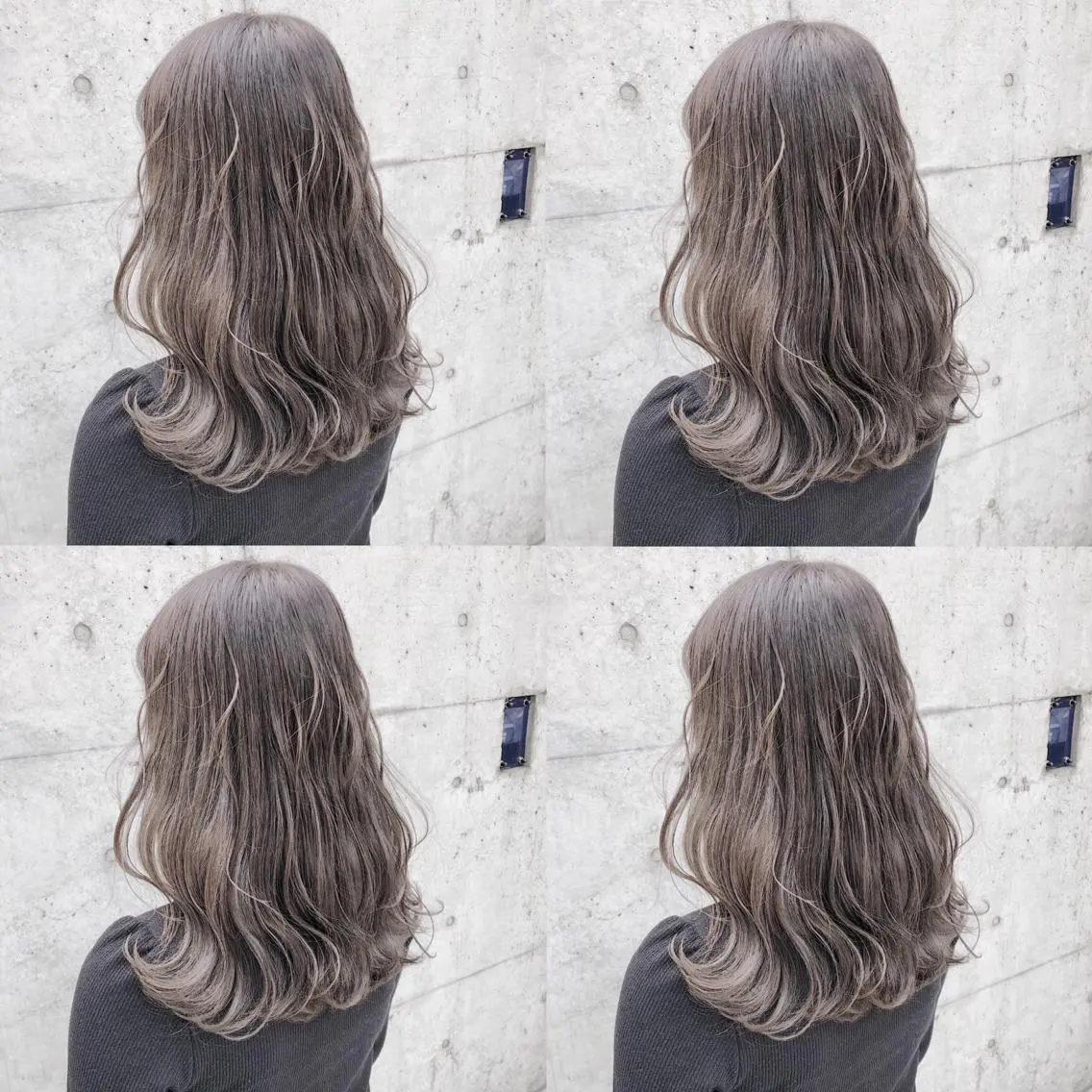 ロング カラー ヘアアレンジ メンズ キッズ 💟Chloe原宿店 🩶ハイトーンのヘアスタイル
