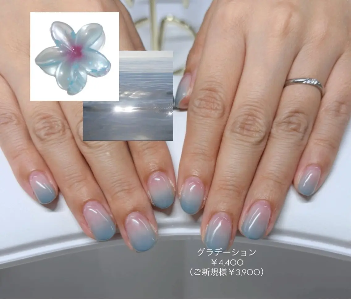 ネイル グラデーション ハンドネイル Honbo kanadeのネイルデザイン