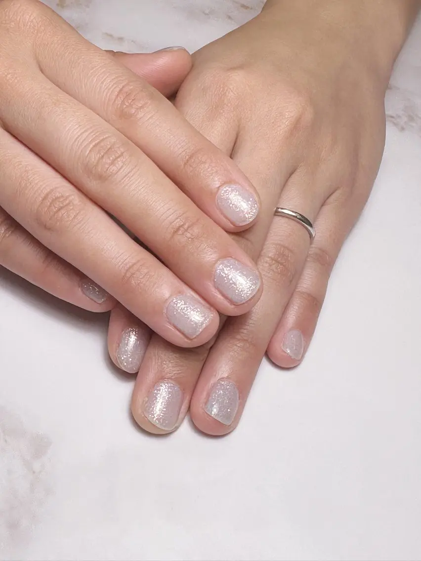 ネイル ラメ(グリッター) ワンカラーネイル ハンドネイル Aiiby ネイルルームのネイルデザイン