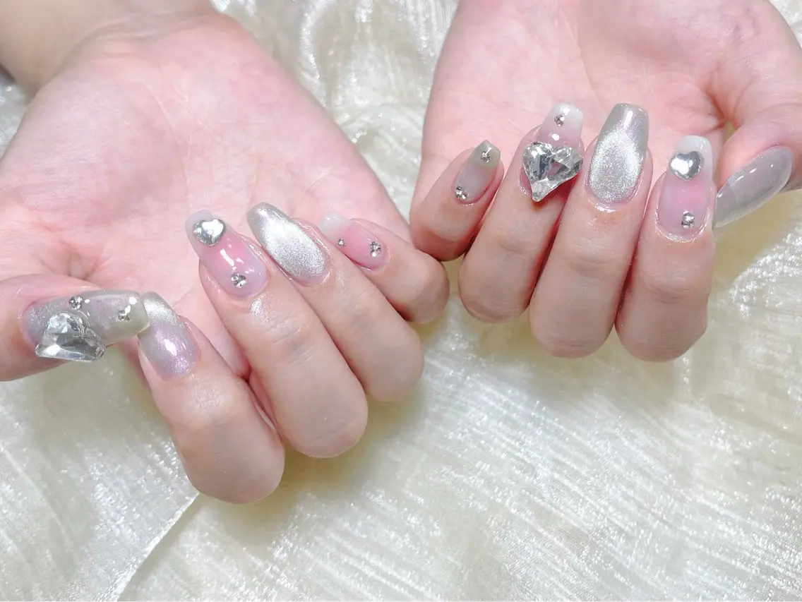 ネイル ハンドネイル 🎀ネイルサロン エクラYUI🎀のネイルデザイン