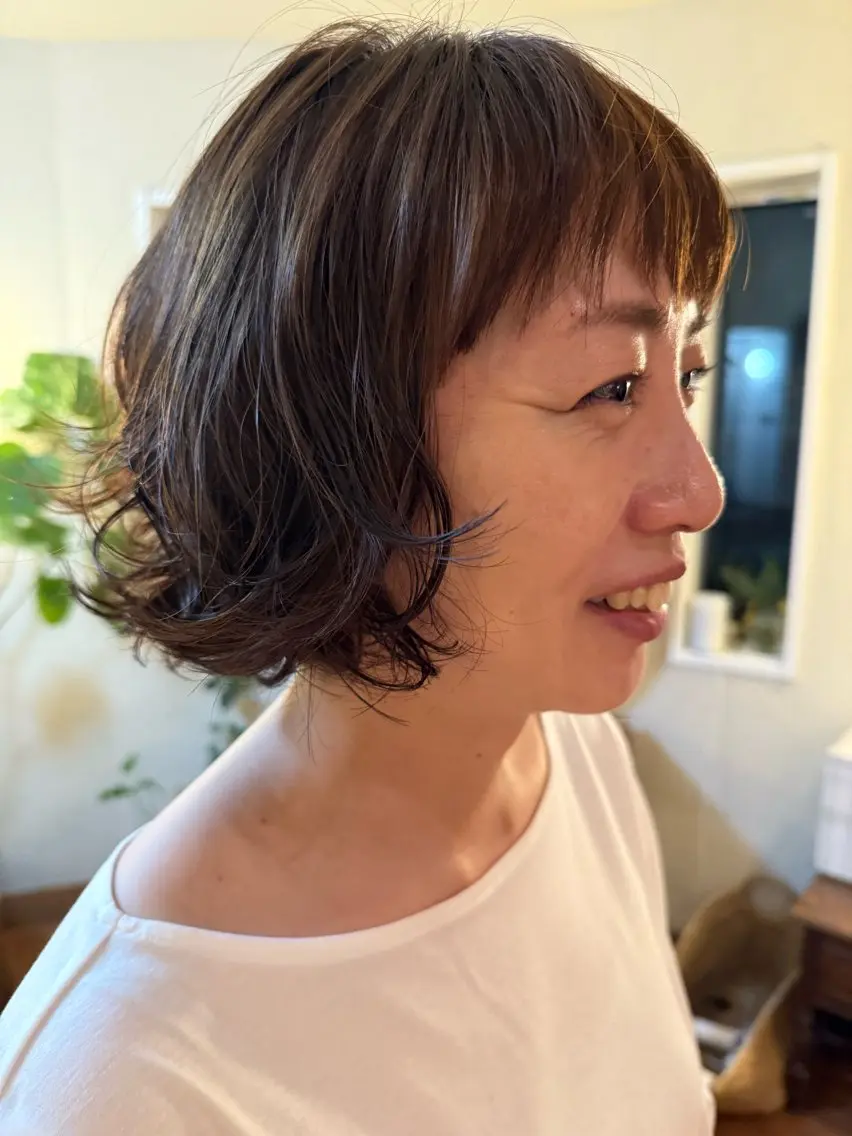 似合わせカット＋ニュアンスパーマ🌀の写真