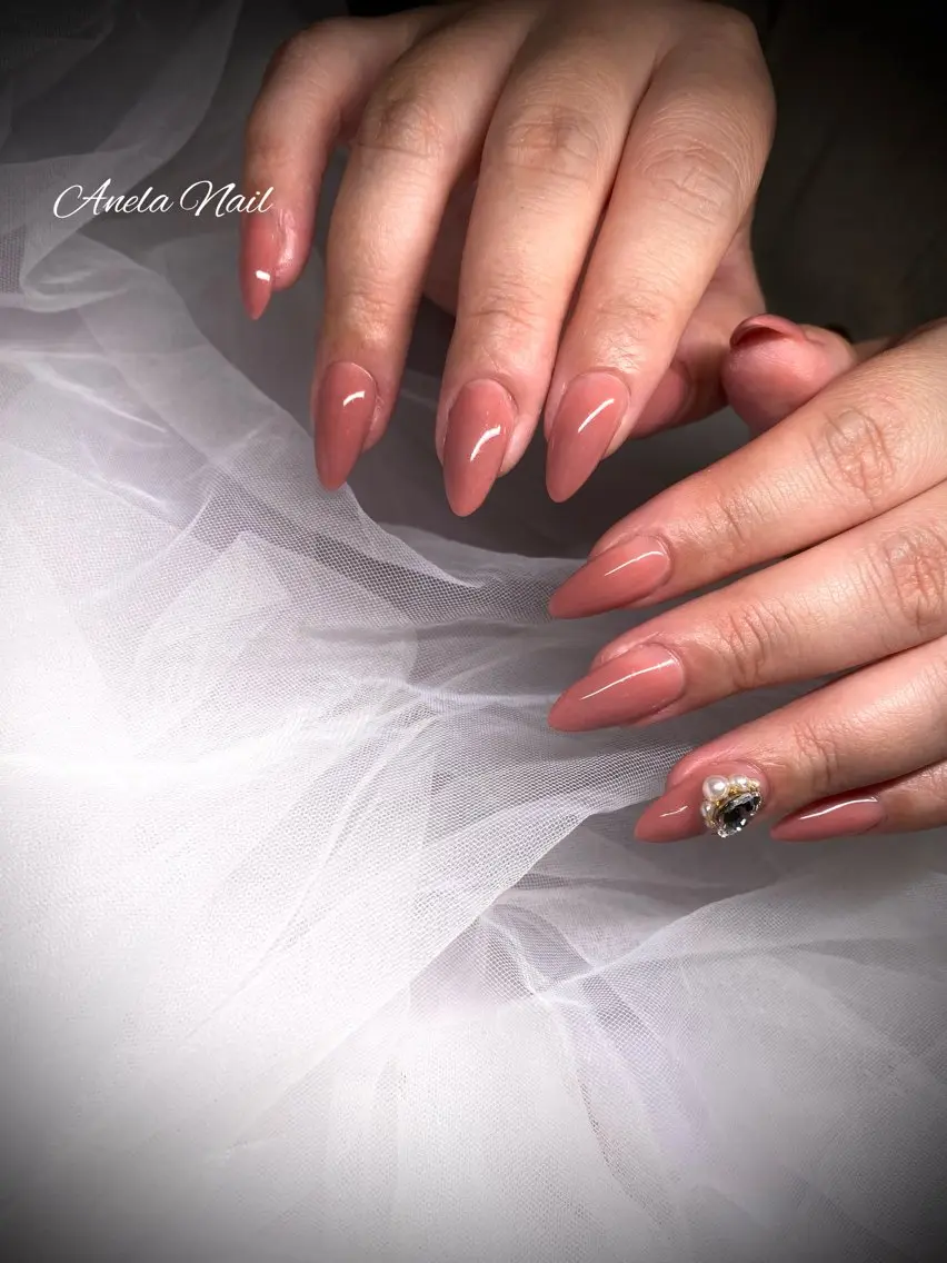 ネイル ワンカラーネイル スカルプネイル Anela Nailのネイルデザイン