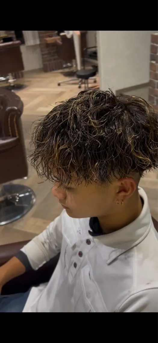 パーマ メンズ 三木耀介 藤沢美容室のヘアスタイル