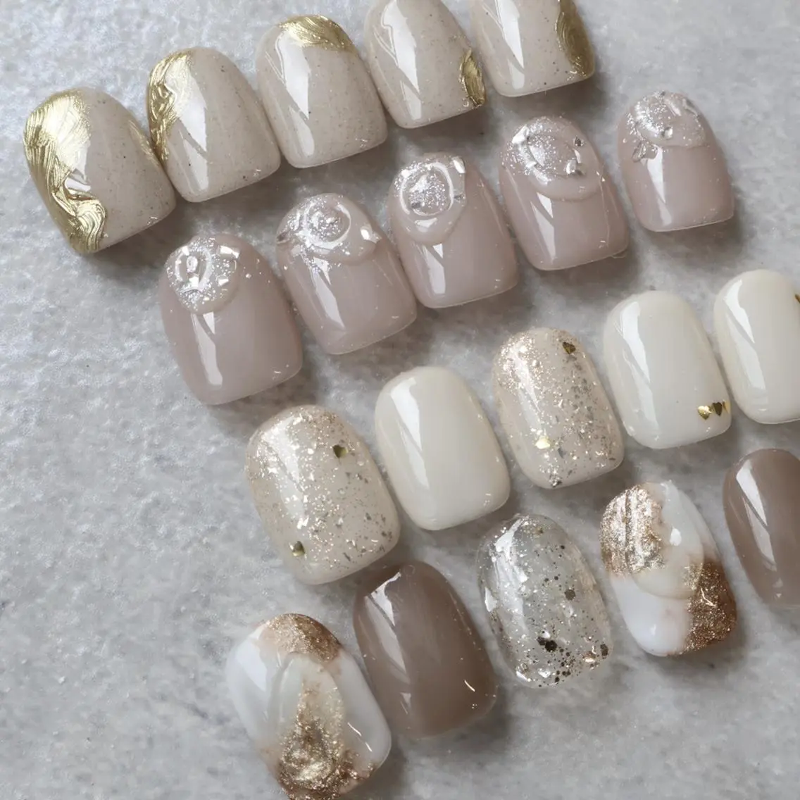 ネイル ハンドネイル NATSUMI tulle:チュールのネイルデザイン