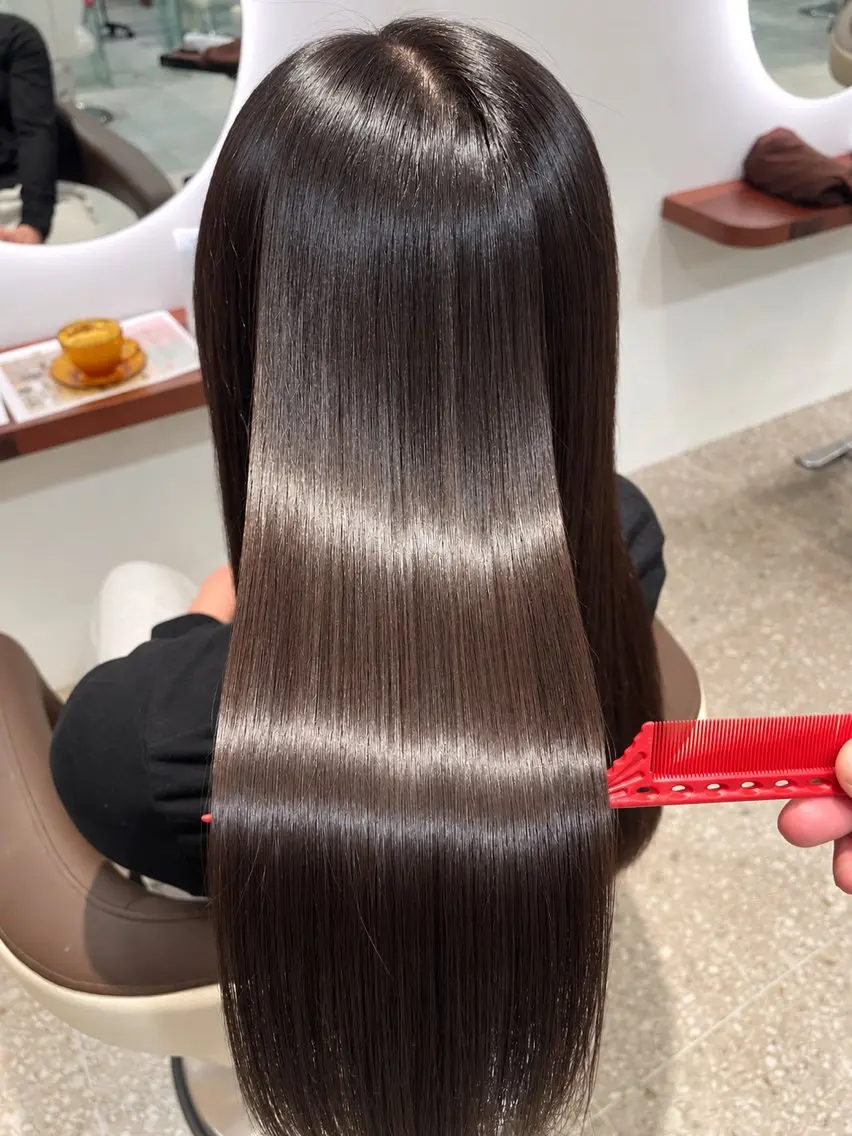 ロング 美髪矯正🪞髪質改善 KURIHARAのヘアスタイル