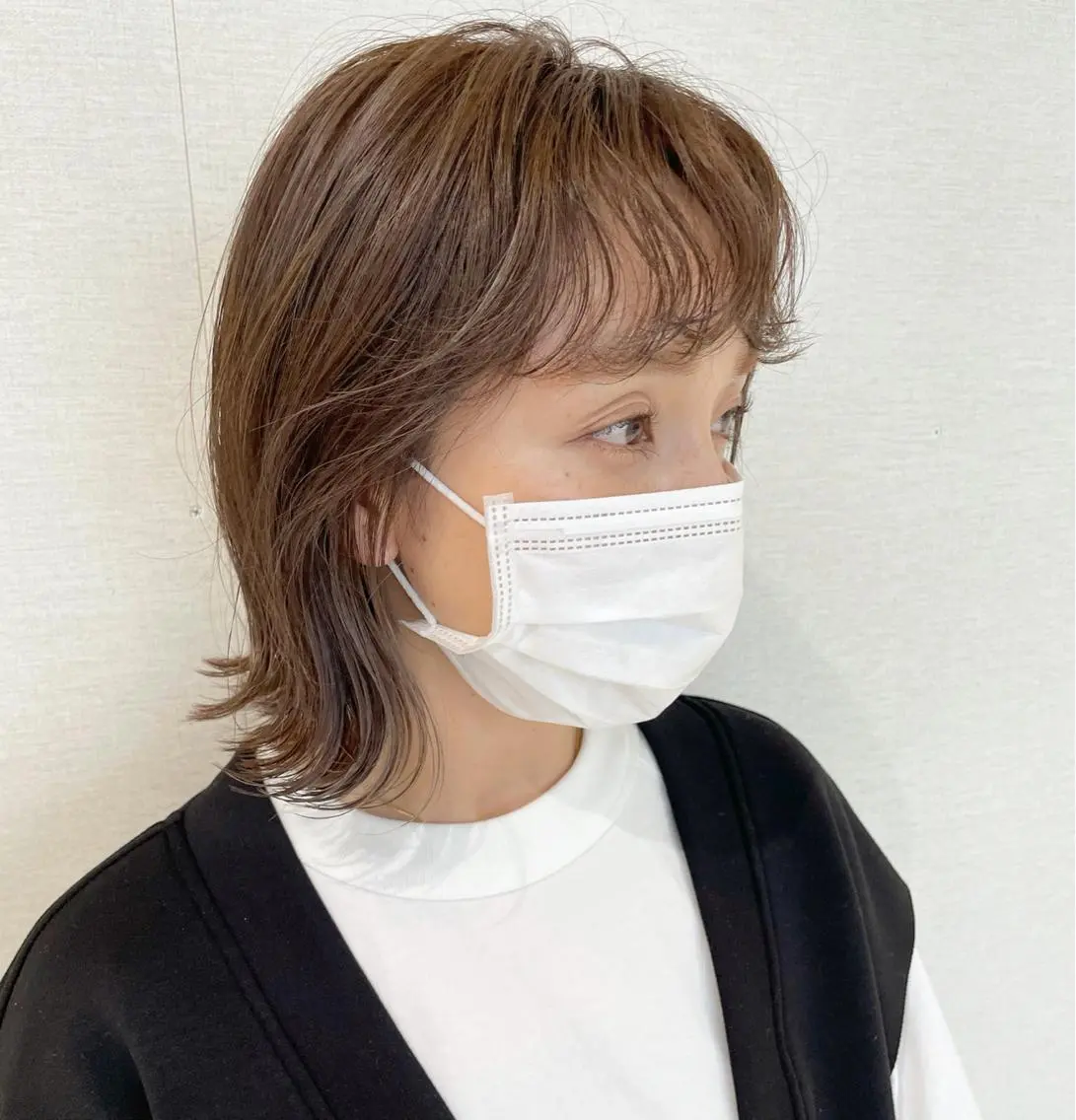 ❤️カット+前髪パーマ+カラーの写真