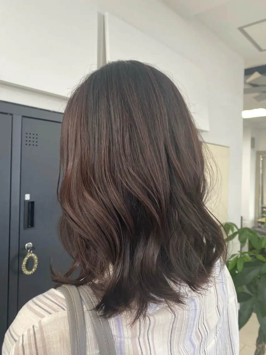 セミロング ヘアカラー トリートメント 月野涼風 /レイヤーカットのヘアスタイル