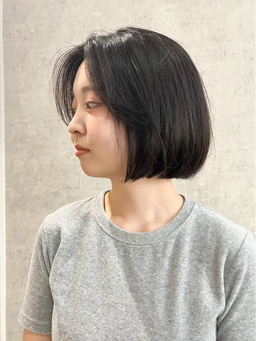 ショート カット 縮毛矯正 ボブ×縮毛矯正 ryotaのヘアスタイル
