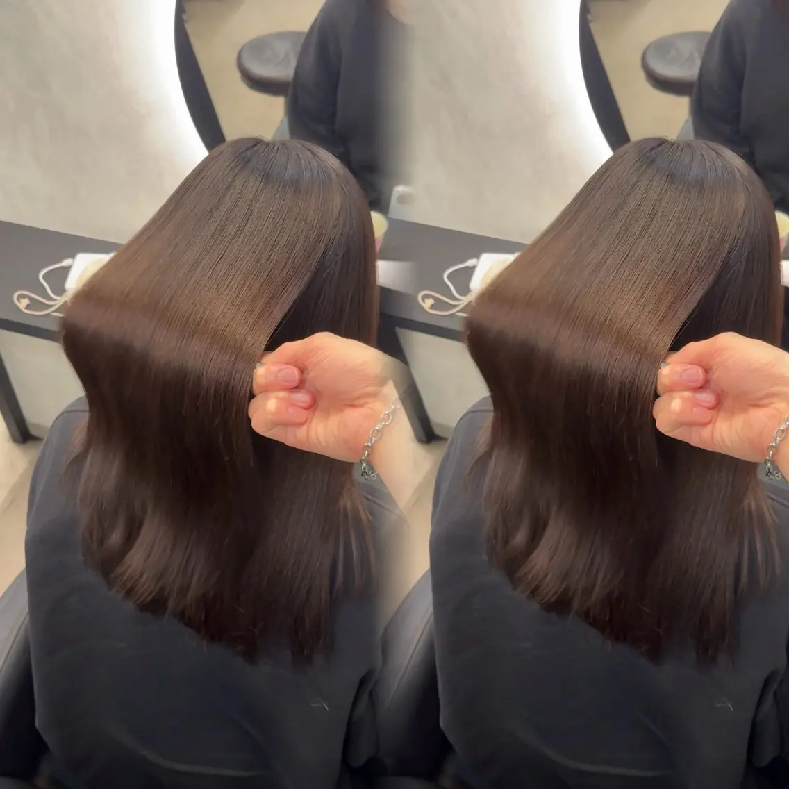 セミロング カラー ヘアアレンジ カット ヘアカラー 縮毛矯正 トリートメント 新宿 /髪質改善/ レイヤー/ヒュウガのヘアスタイル