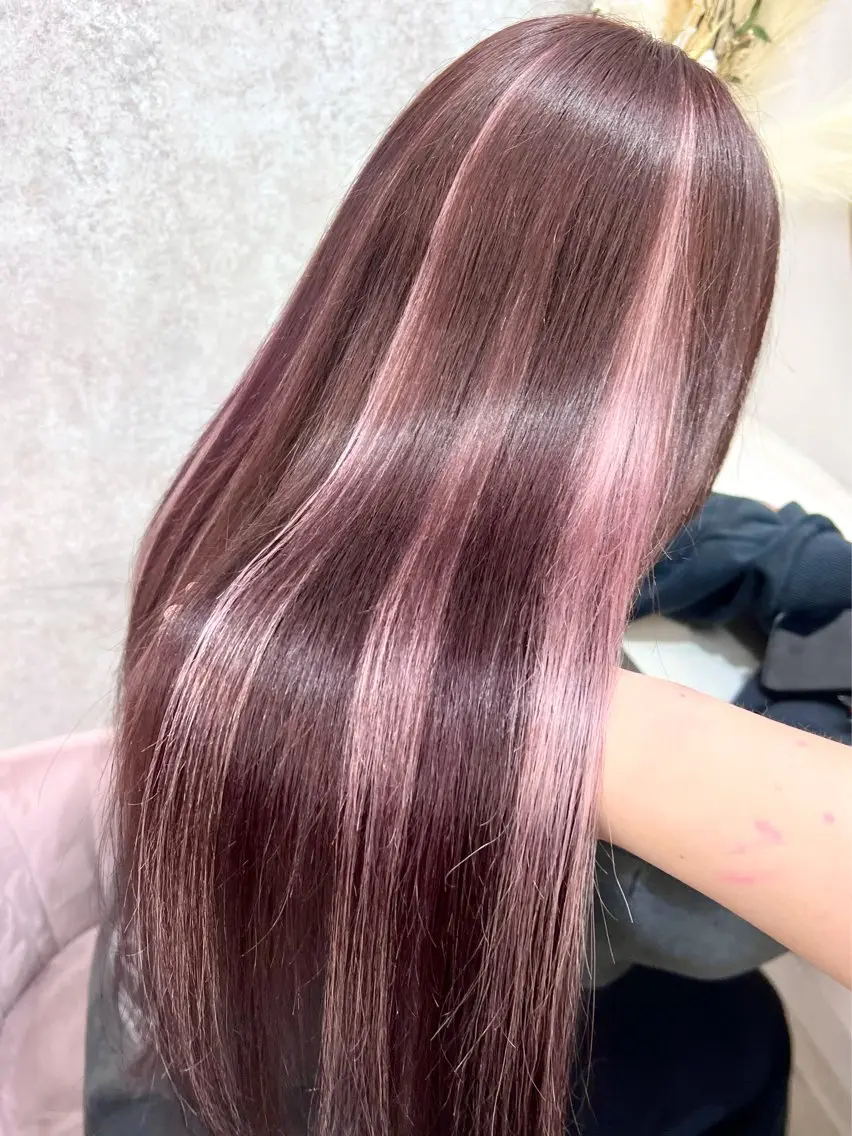 セミロング エクステ 💓Yuri💓 ハイトーン/デザインのヘアスタイル