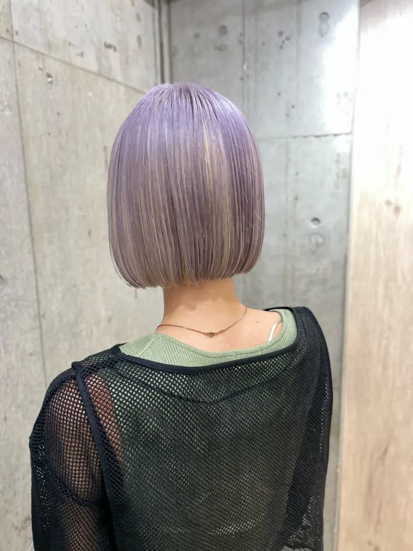 ショート カラー 失敗しないハイトーン ✨ミルクティー/ミワのヘアスタイル