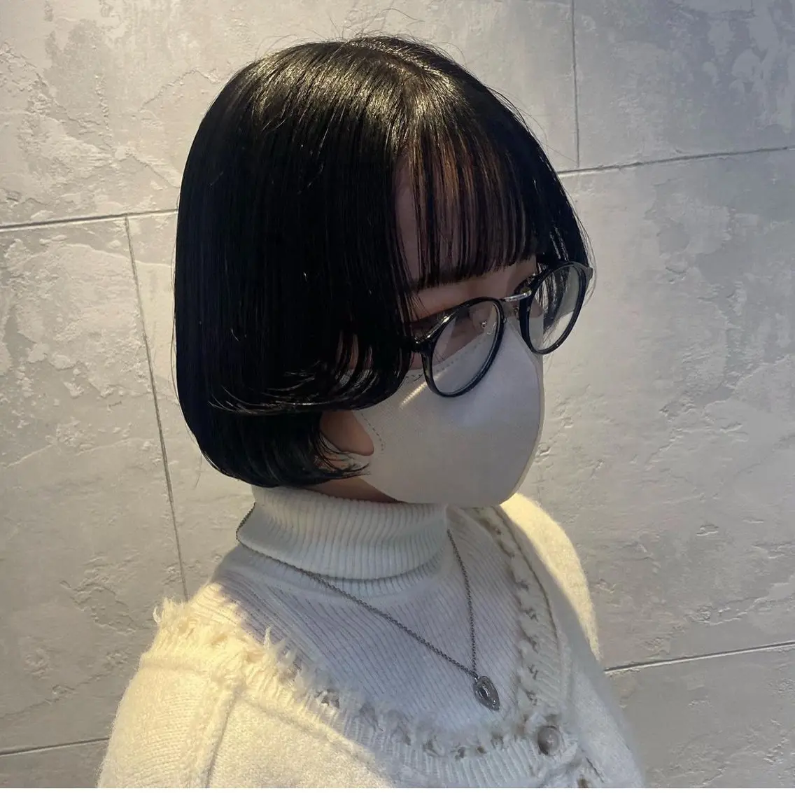 ショート カラー ボブ レイヤーカット 浜野 真貴のヘアスタイル