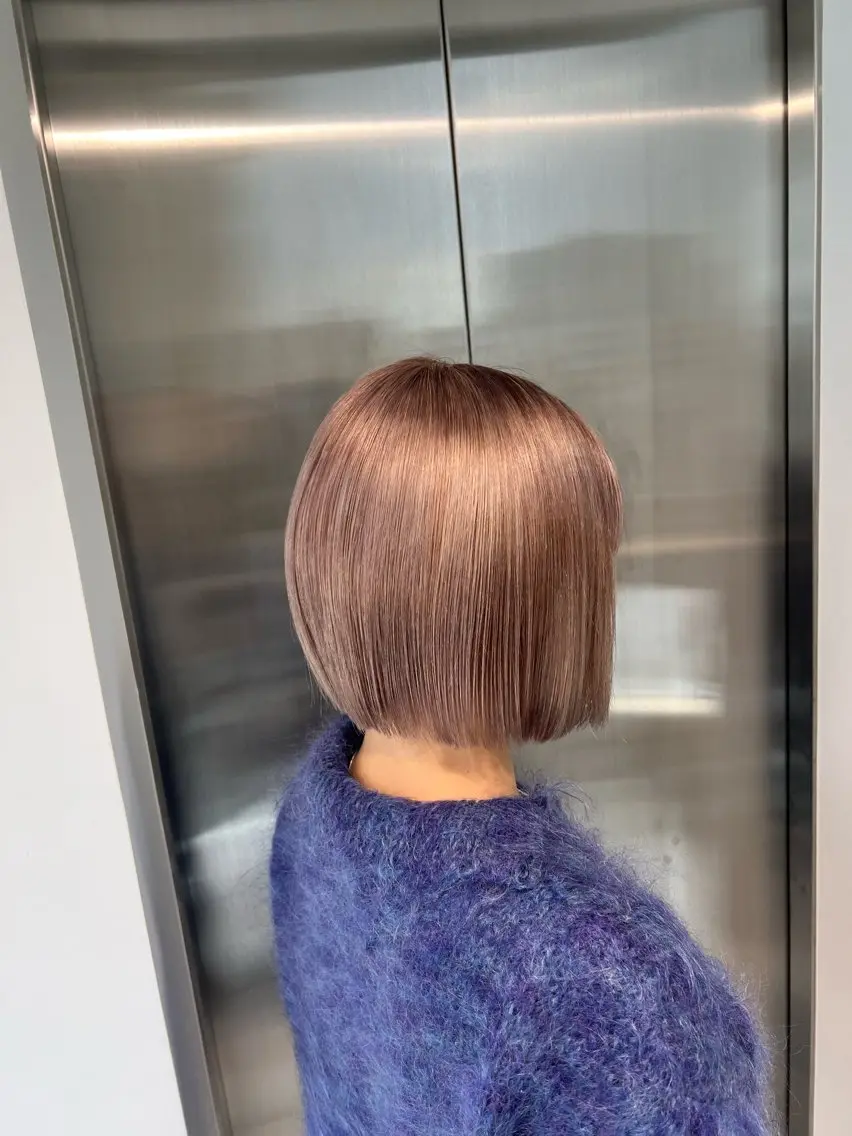 ミディアム カラー カット ヘアカラー トリートメント 赤みゼロ/透明感 カラー🌿KANTAのヘアスタイル