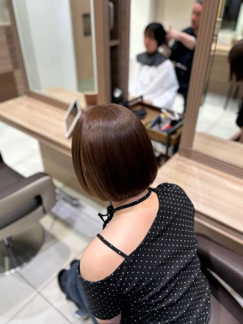 カラー ベージュカラー ヘアカラー miyu【艶たっぷり モテカラー】✩.*のヘアスタイル