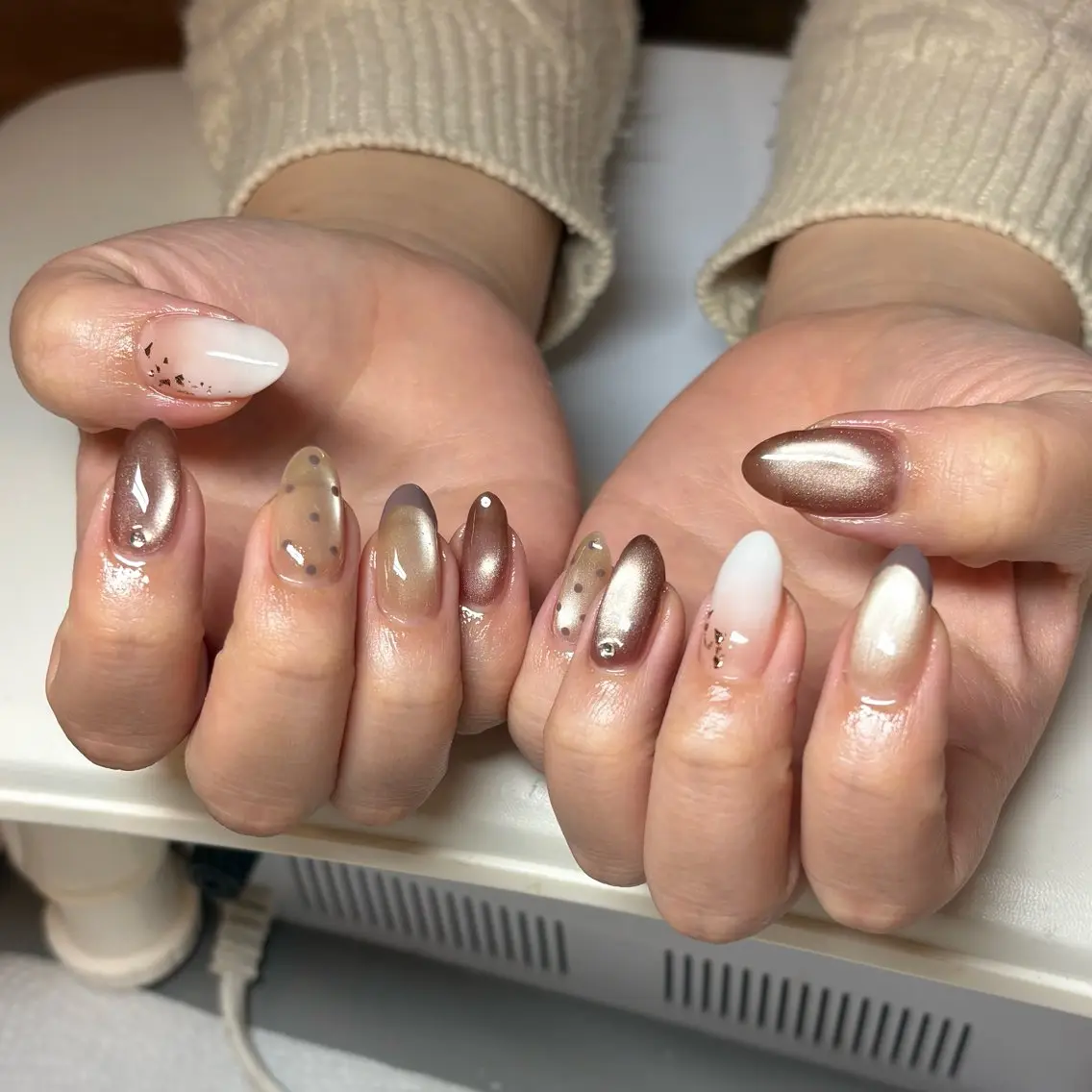 ネイル マグネットネイル 持ち込み ハンドネイル Lily Nailのネイルデザイン