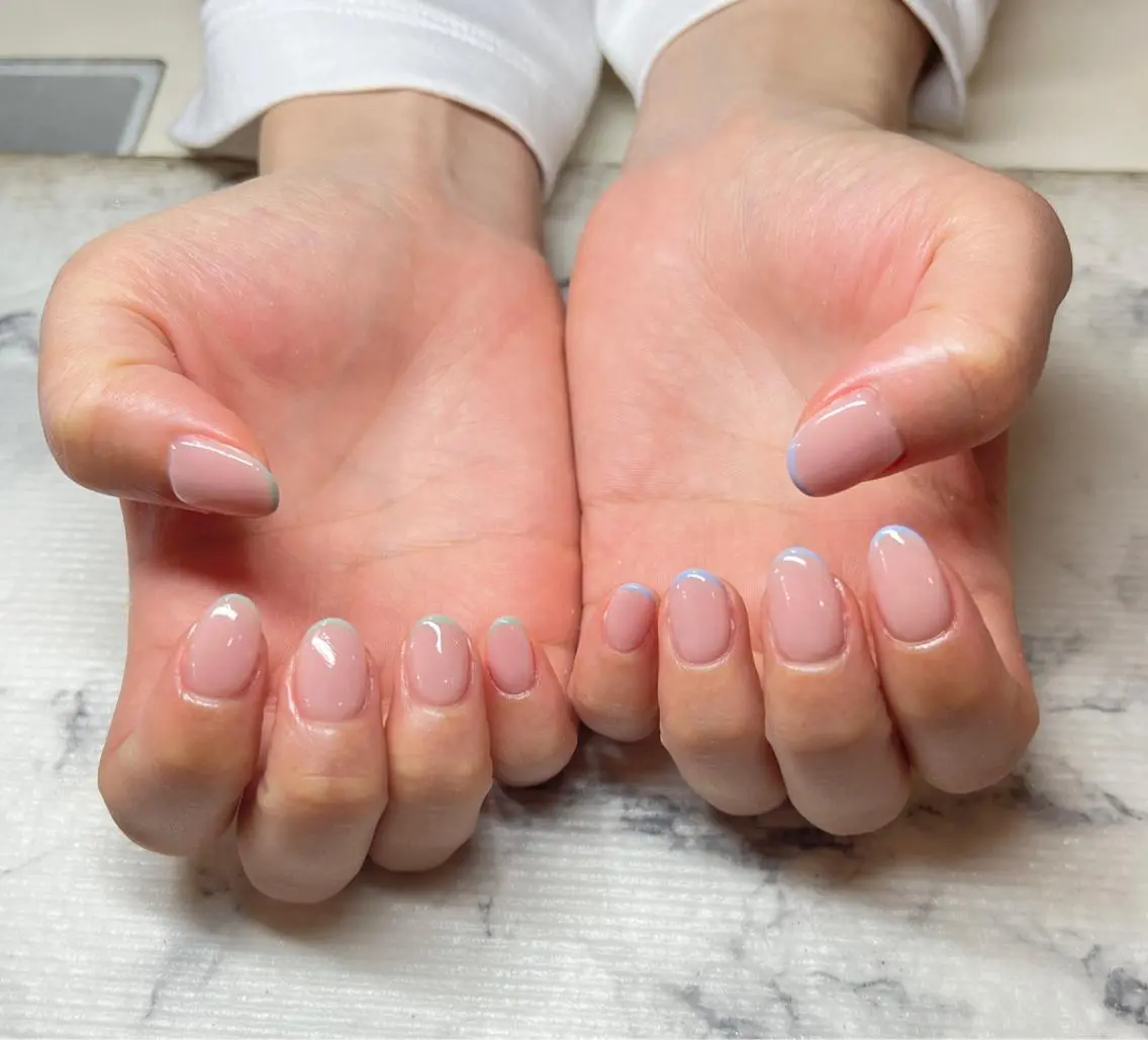 ネイル ハンドネイル いちじゅう あおいのネイルデザイン