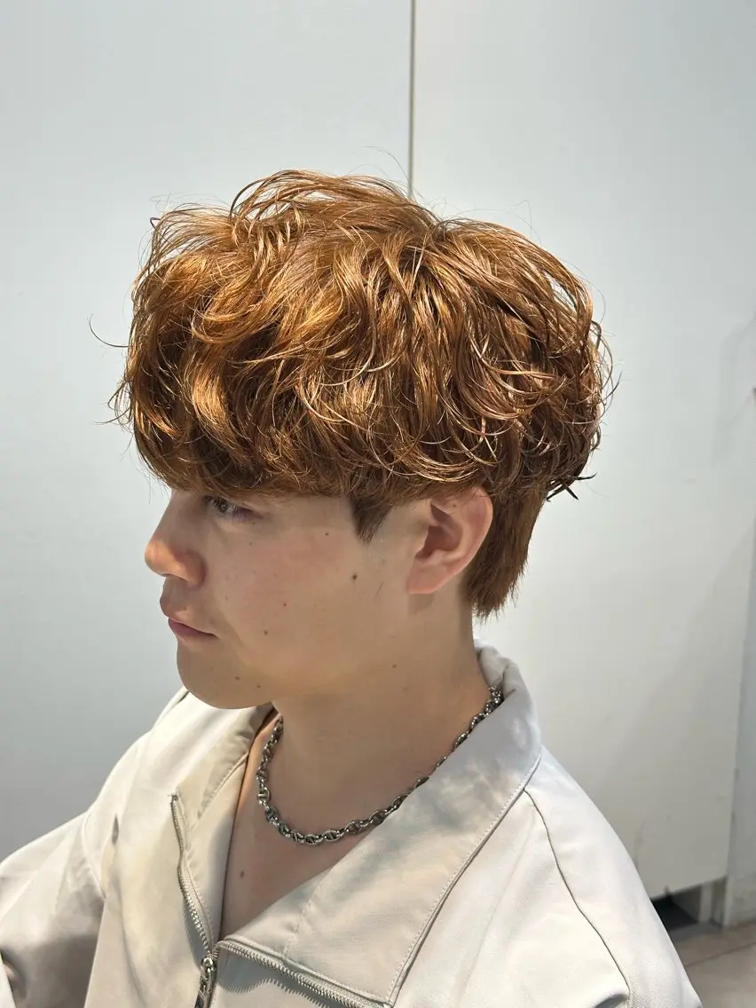 ショート パーマ メンズ カット ヘアカラー パーマ 【fifth】メンズ 特化!momokaのヘアスタイル