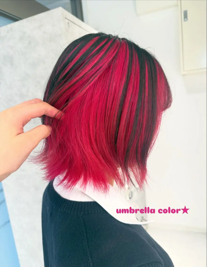 ミディアム ヘアカラー mito/ブリーチ/ カラー꒰ᐢ. .ᐢ꒱のヘアスタイル