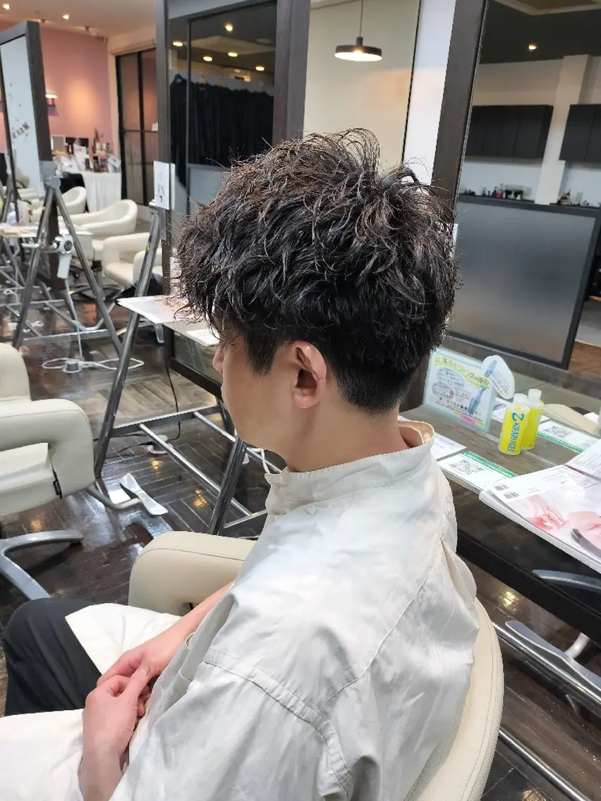 メンズ カット パーマ 久保西🐶 Hirokiのヘアスタイル