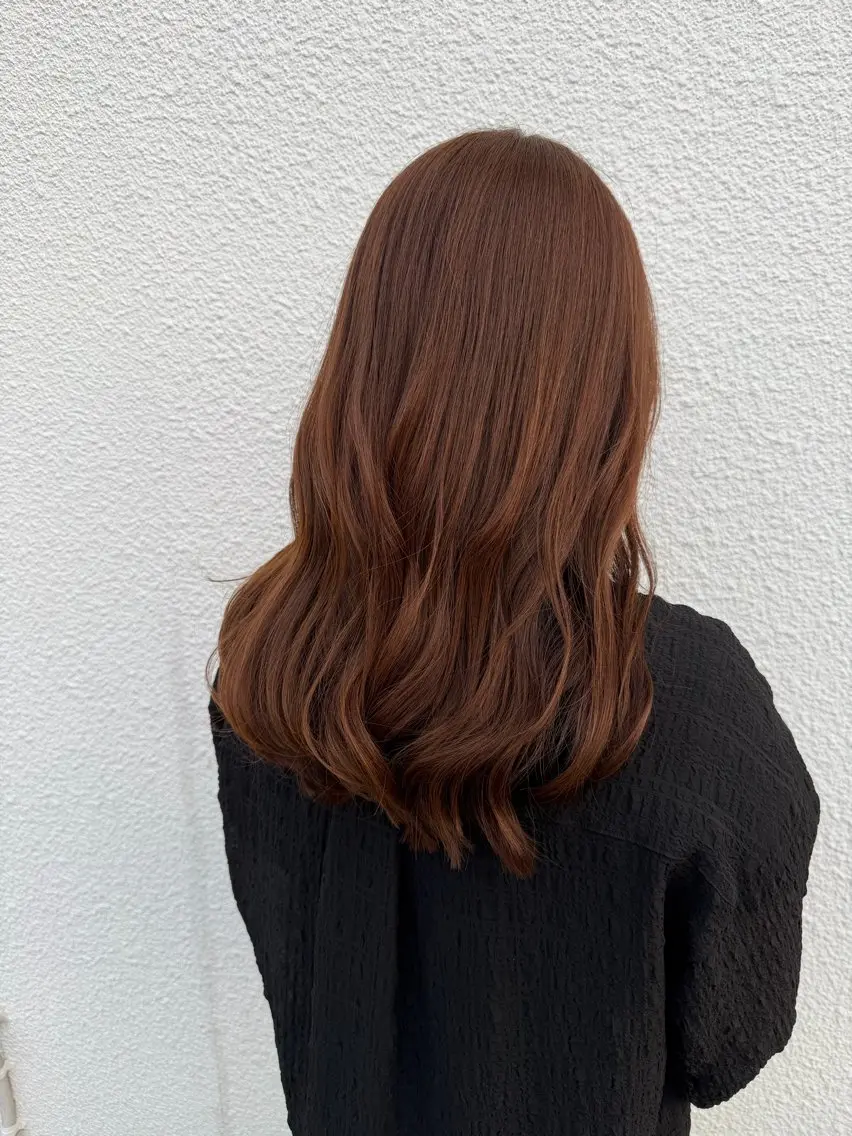 ロング カット 西村 優杏のヘアスタイル