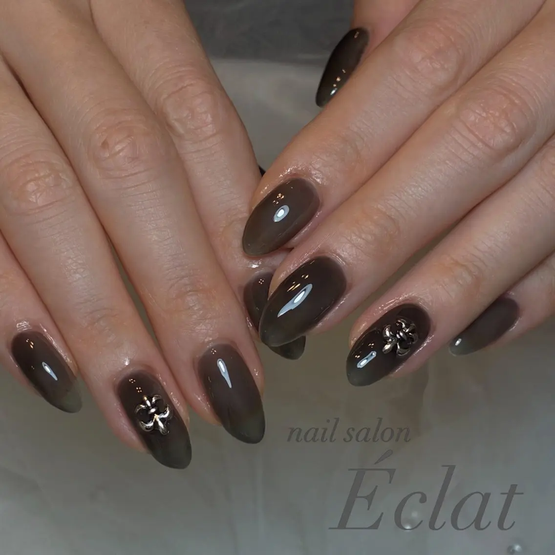 ネイル ワンカラーネイル ハンドネイル nail salon Éclatのネイルデザイン