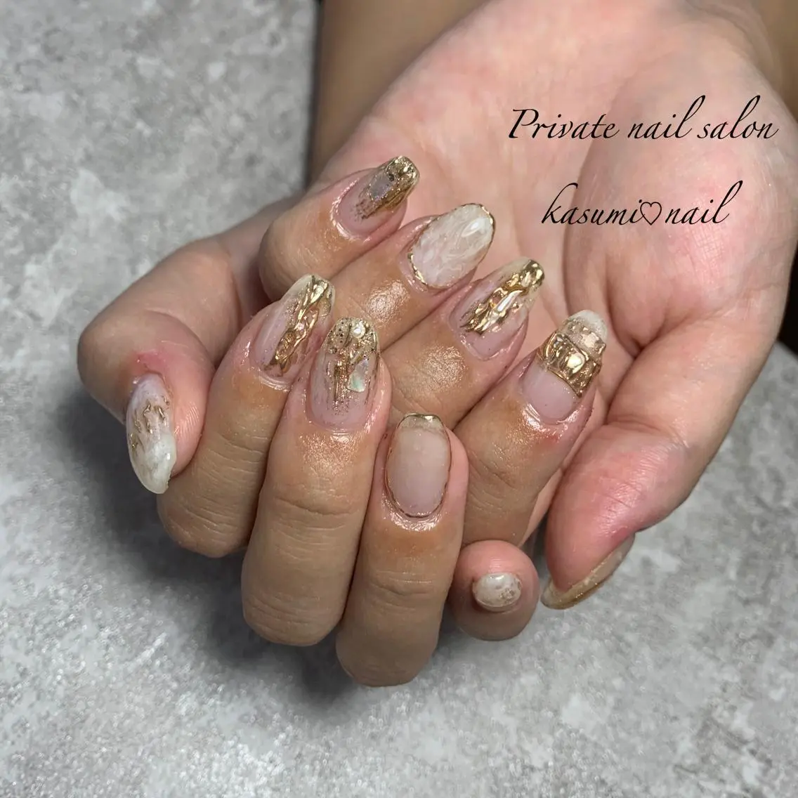 ネイル アートネイル フットネイル ジェルネイル マグネットネイル 大理石ネイル(マーブル) KASUMI♡ Nailのネイルデザイン