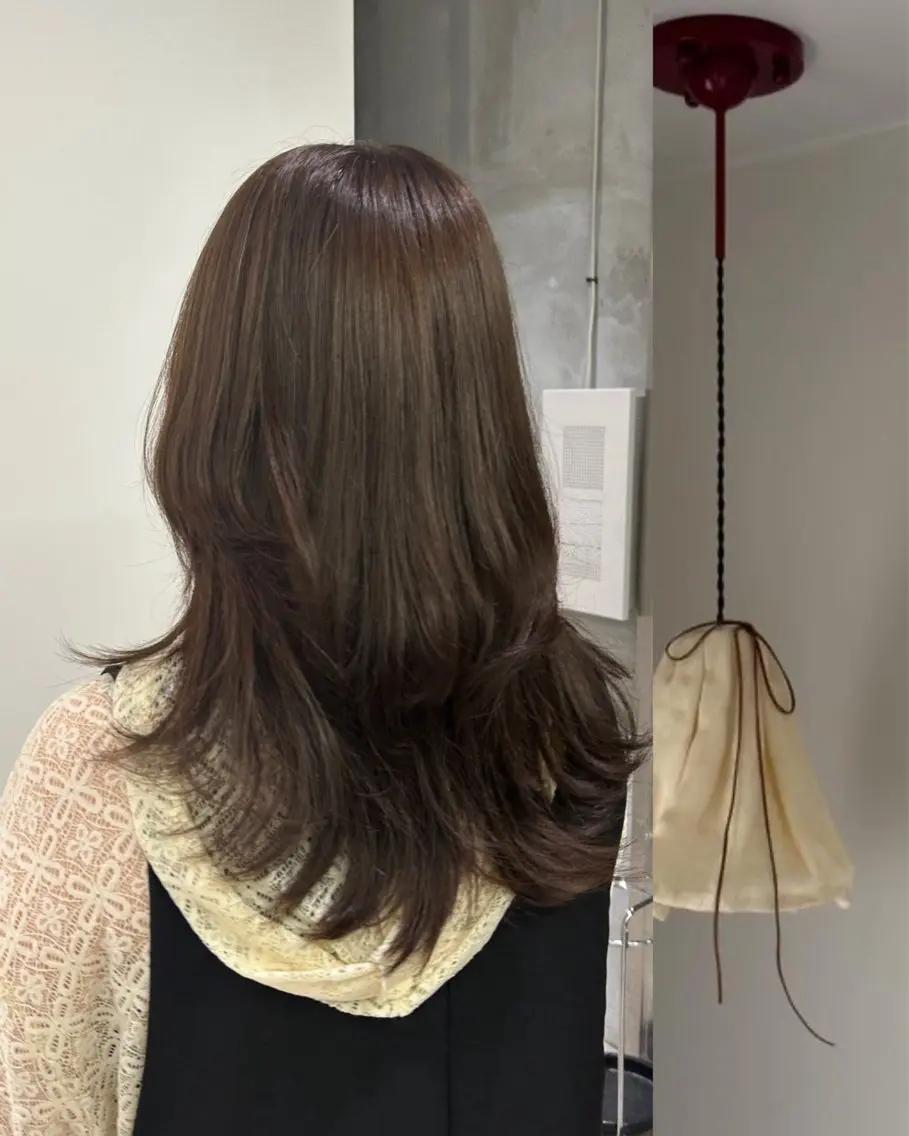 カラー オリーブカラー ヘアカラー 伊沢 美憂 ⌇﻿渋谷アシスタントのヘアスタイル