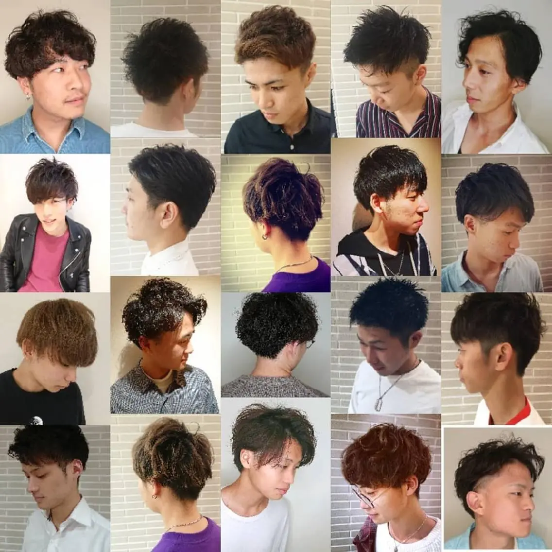 メンズ カット パーマ ブリーチ/ヘアケア/ 艶髪/イギチハルのヘアスタイル