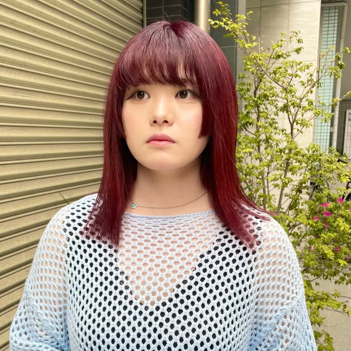 ミディアム カラー メンズ メンズウルフカット レッドカラー 姫カット ウルフカット カット ヘアカラー トリートメント ✂︎ウルフ・ショート ✂︎MIKUNIのヘアスタイル