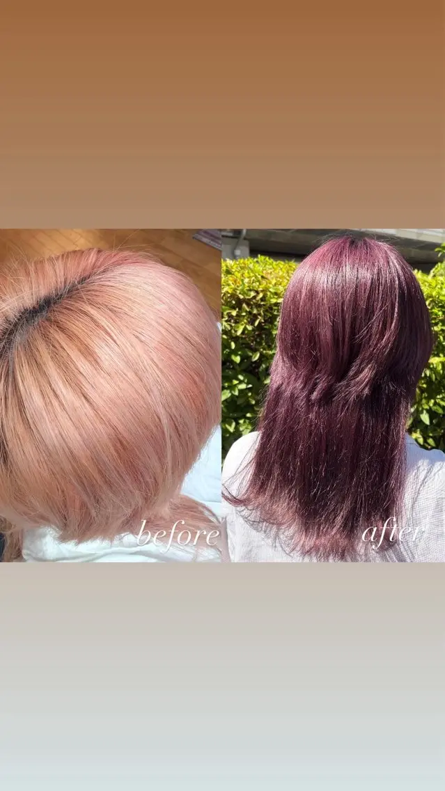 セミロング カラー 高橋 疾斗のヘアスタイル
