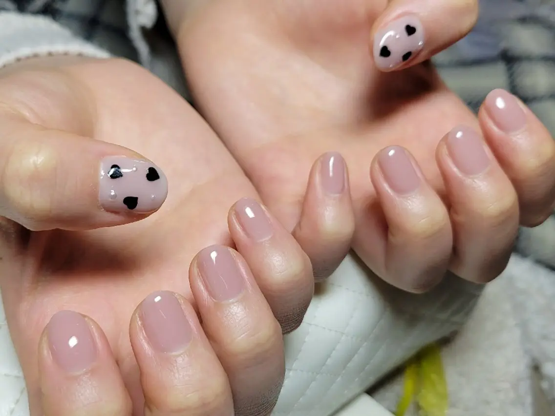 ネイル ハート バレンタイン 斎藤 Ri-na-il長浜のネイルデザイン